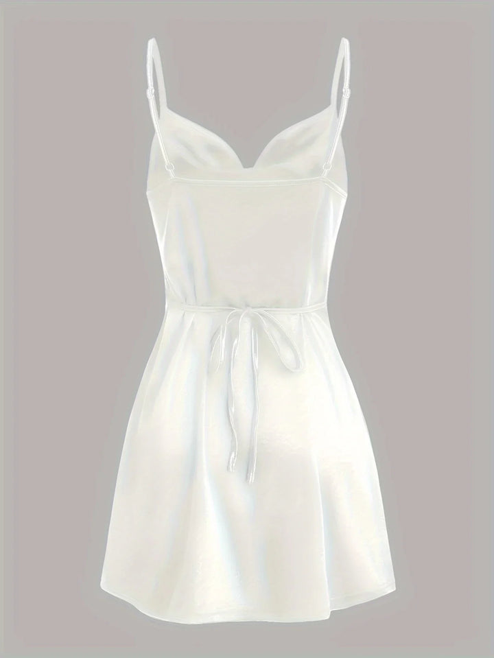 Satin Mini Dress - Bianca