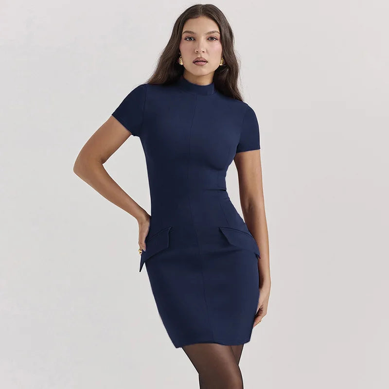 Tailored mini dress with pocket detail - Antonia