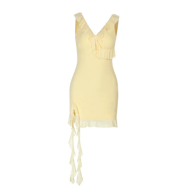 NID mini dress with ruffle detail - Leon