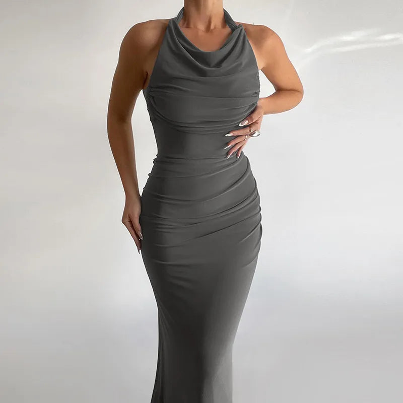 Long Maxi Dress with Deep Slit - Morena