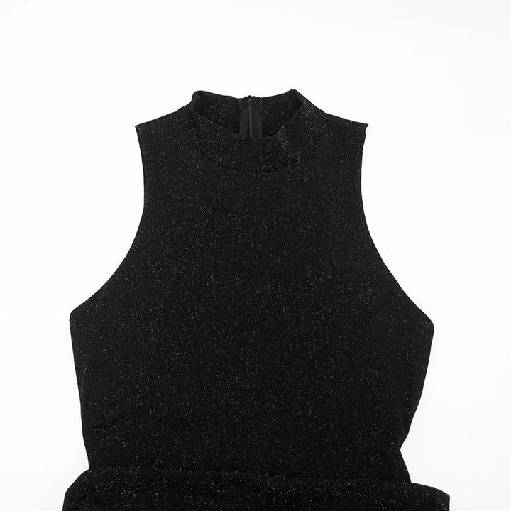 Mini sequin dress with pleated design - SHAYA