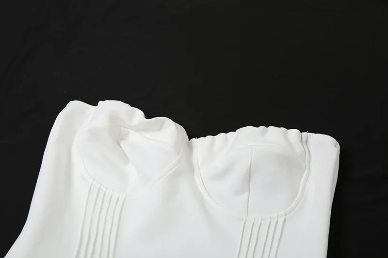 A-line strapless mini dress - Louisa