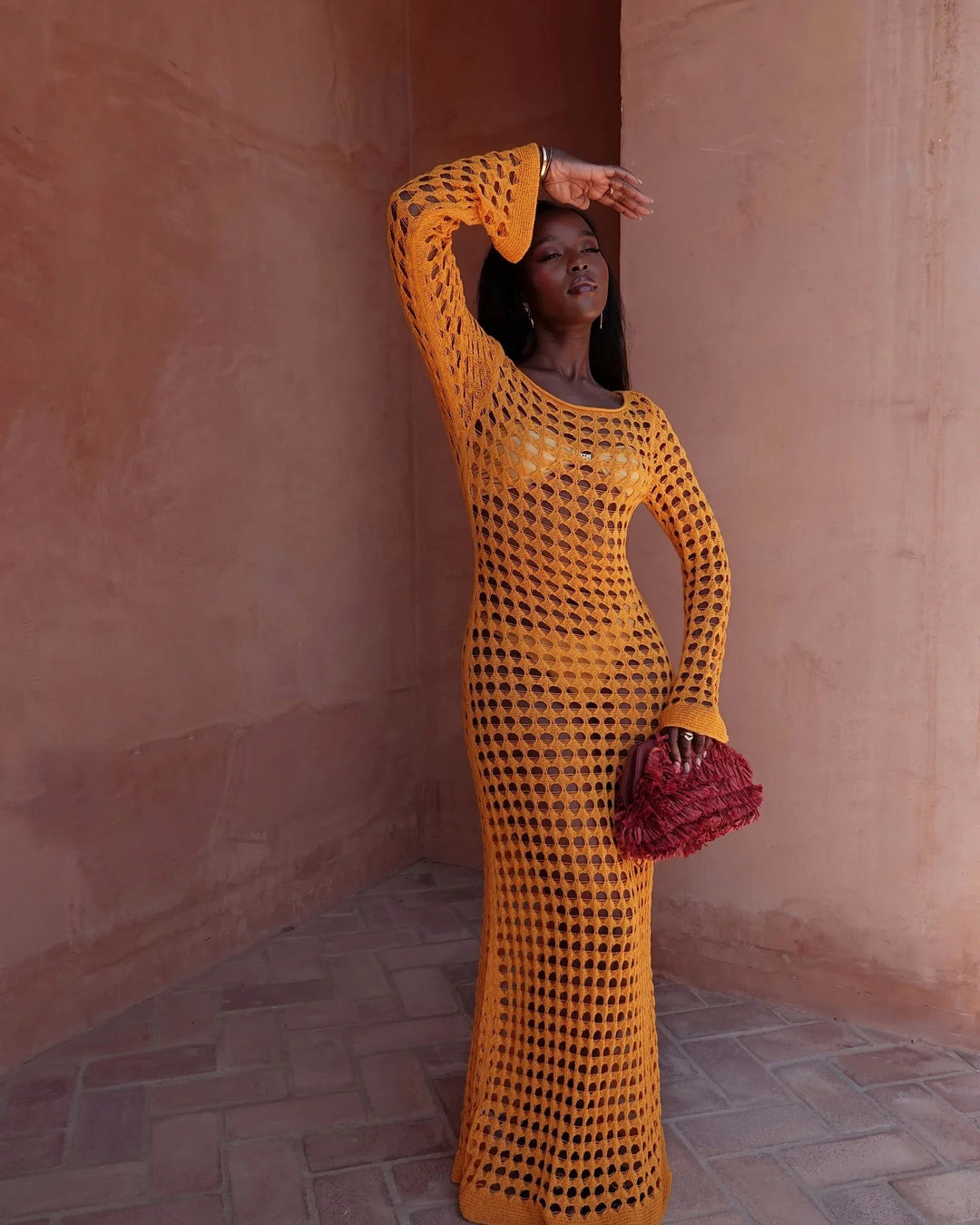 Maxi beach mesh dress - Sol