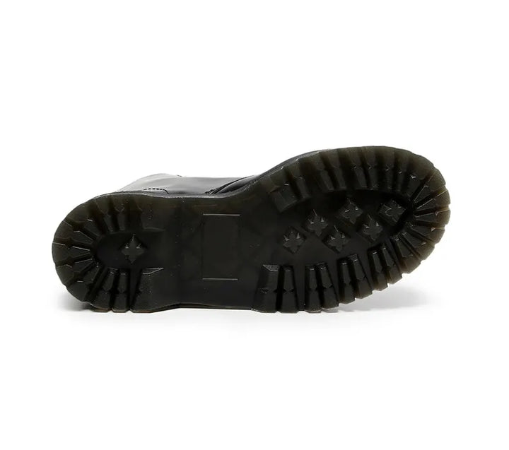 Leather boots with satin laces - Winnie
