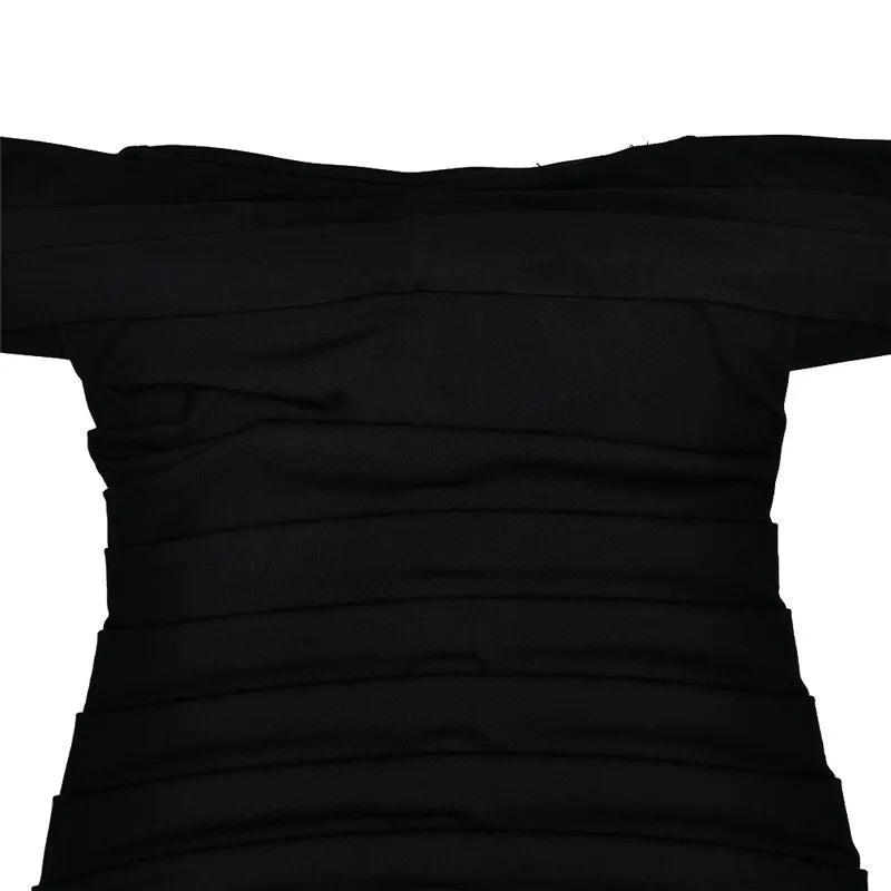 Maxi off-shoulder dress - Tehila