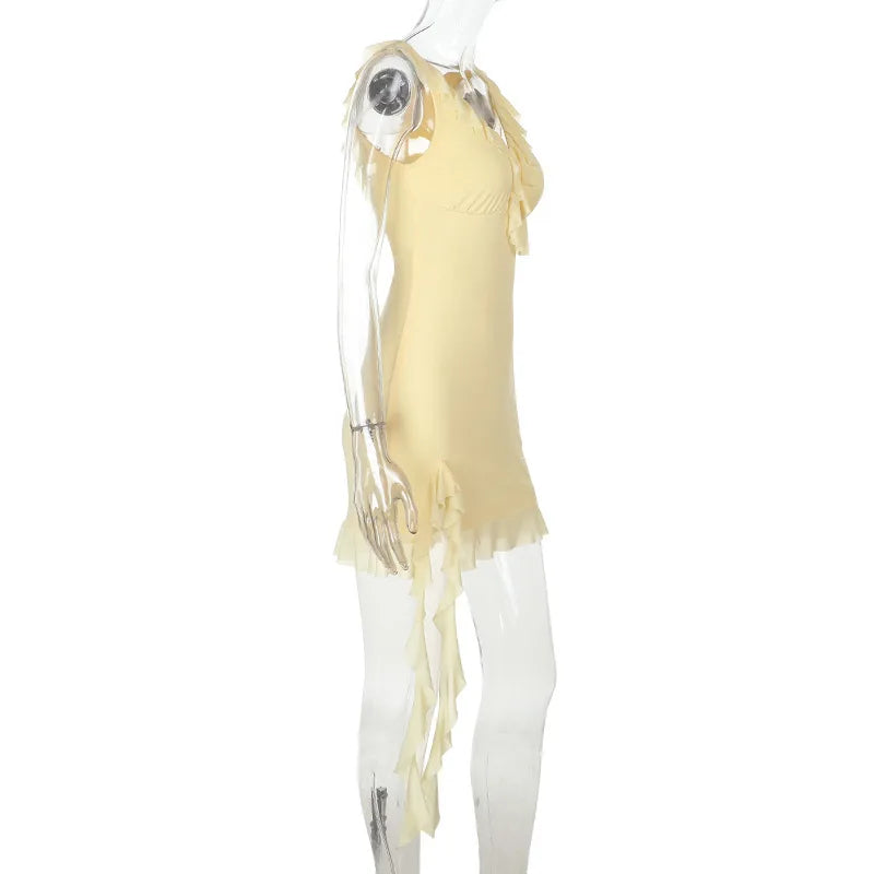 NID mini dress with ruffle detail - Leon