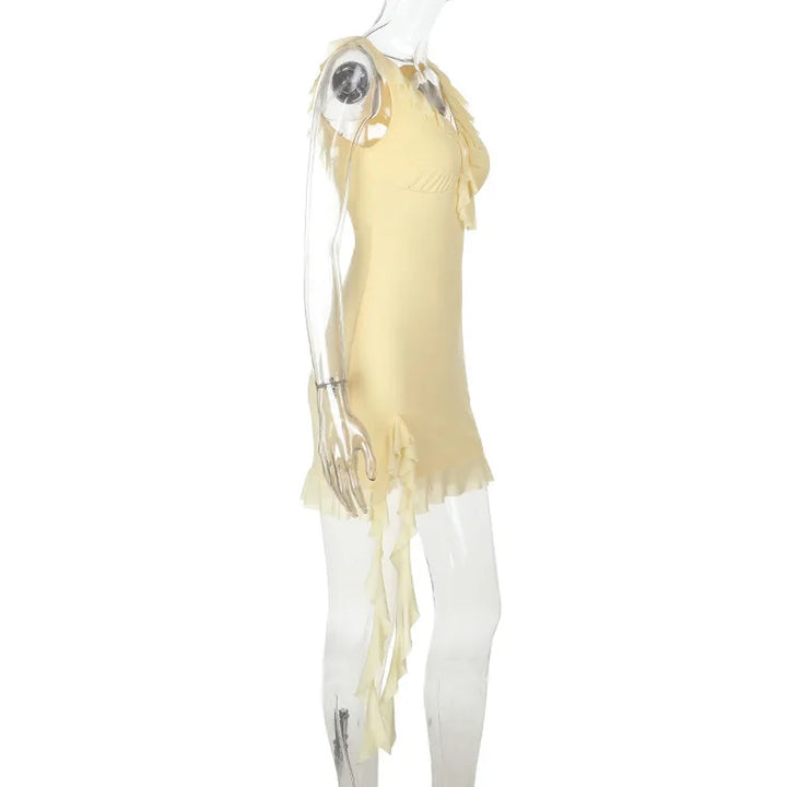 NID mini dress with ruffle detail - Leon