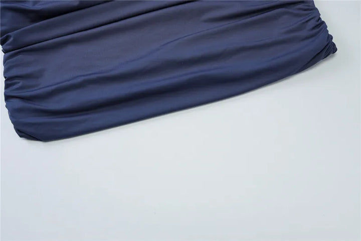 Basic fitted mini dress with ruching design - LIV