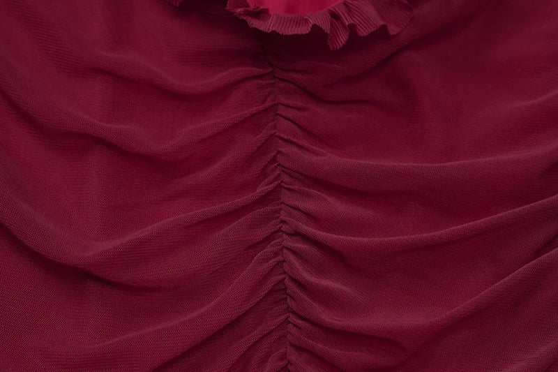 Maxi dress with slit and open design - Harmonia