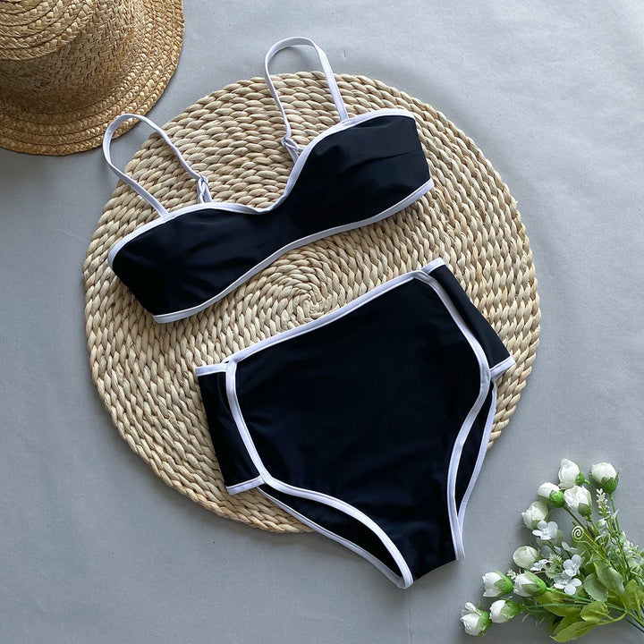 Special Design Bikini with High-Waist Bottom - Rachel
