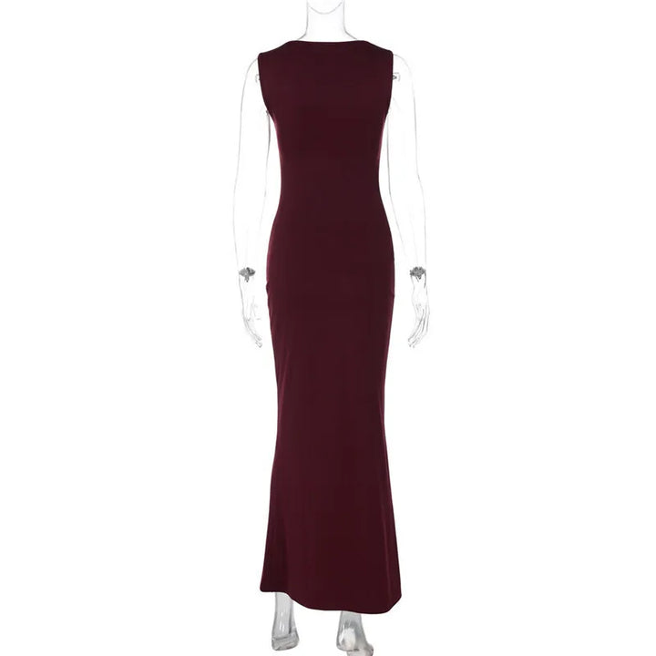 Fitted and Flattering Maxi Dress - Miller