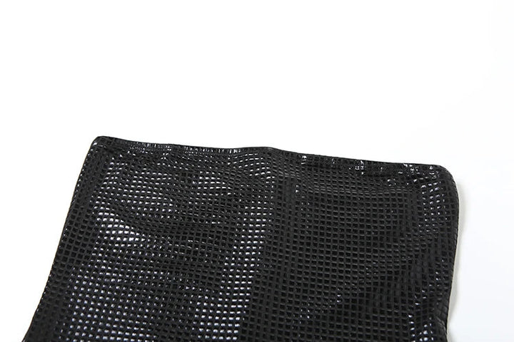 Maxi Strapless Dress with Sparkling Square Pattern - Melanie