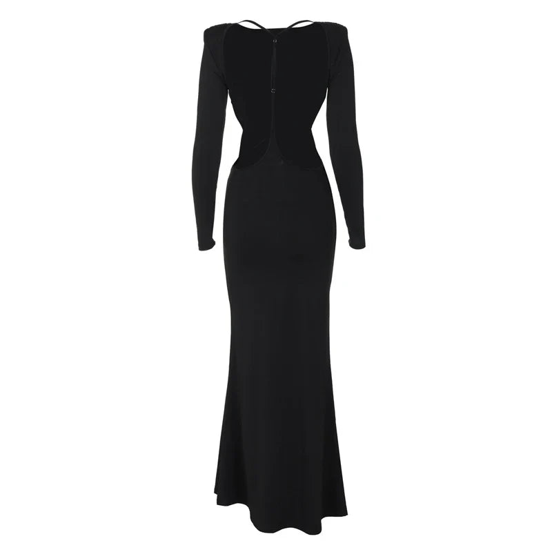 Maxi dress with open back design - Caitlin