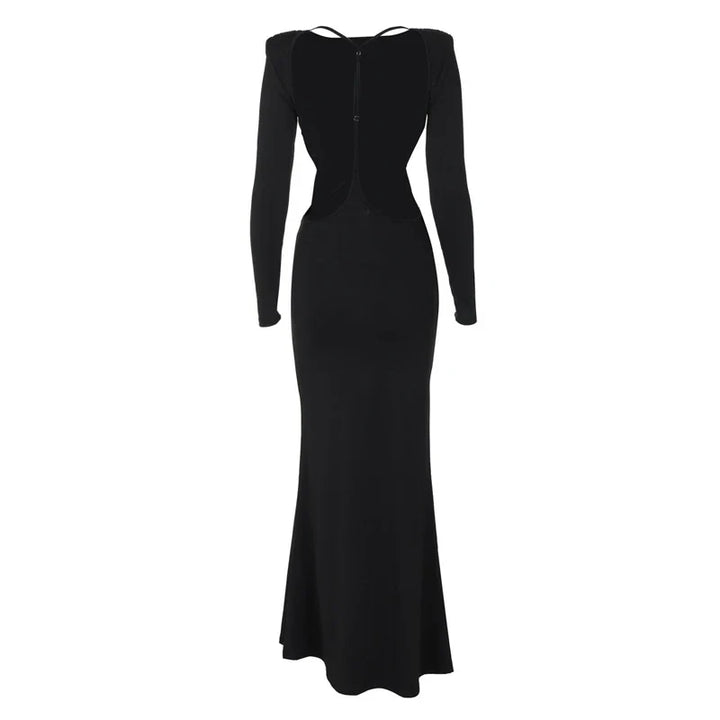 Maxi dress with open back design - Caitlin