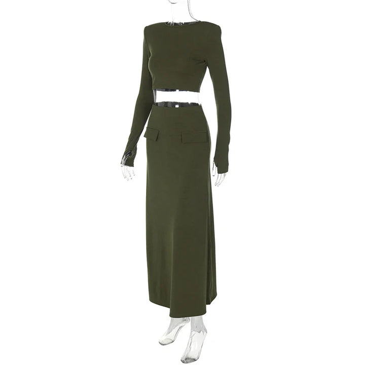 Two-piece set with top and maxi skirt - Buddy