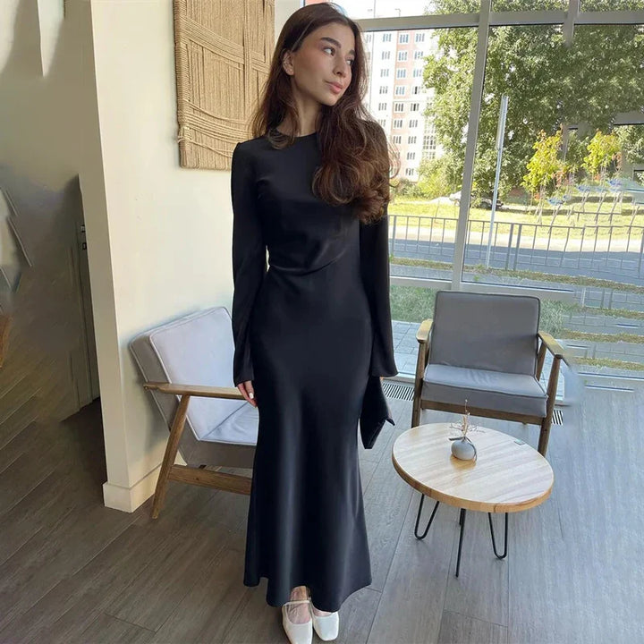 Satin maxi dress - Dekel