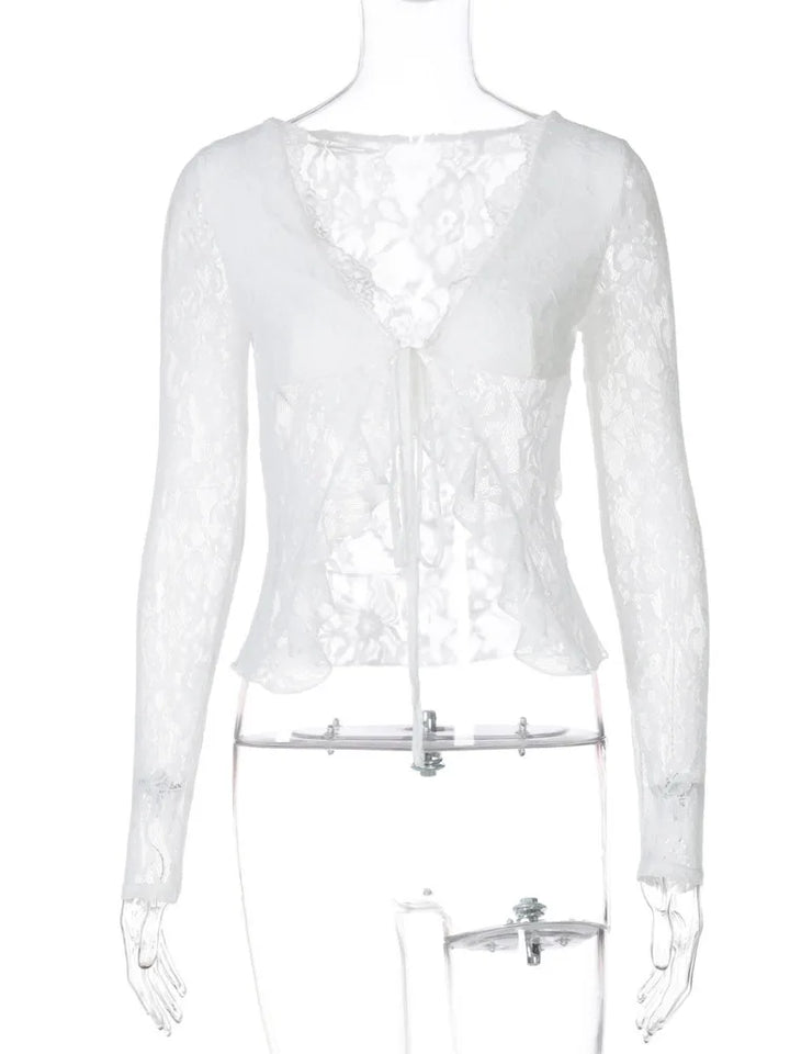 Tie lace blouse - Erin