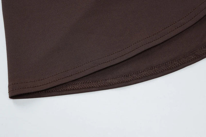 Mini dress with ruching and asymmetrical design decorated with a train - Jay
