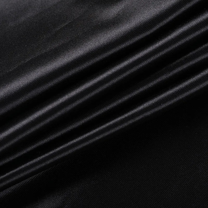 Satin Maxi Dress with Lace Detail - Cassidy