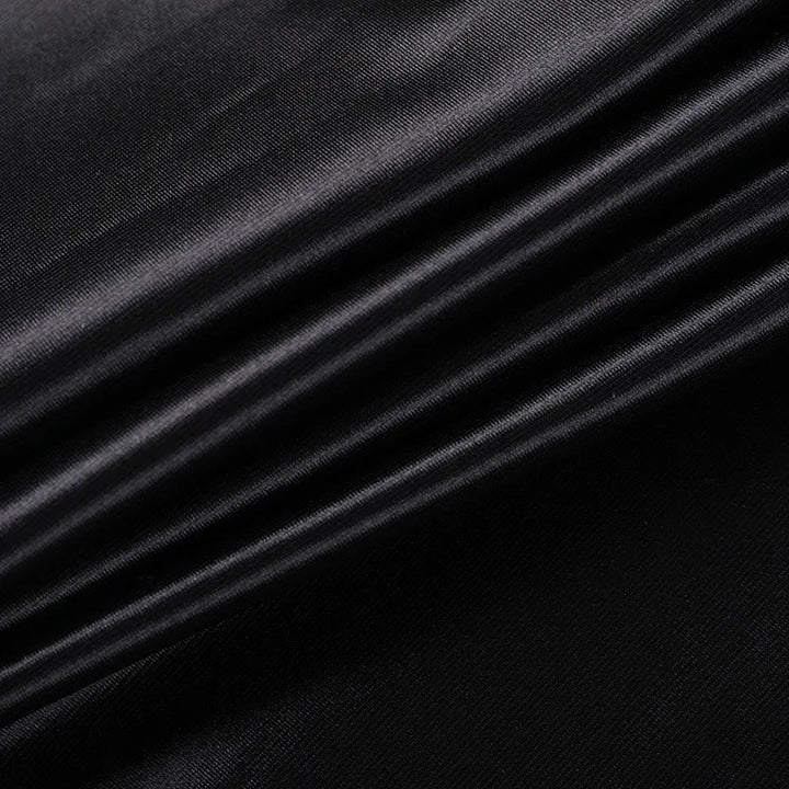 Satin Maxi Dress with Lace Detail - Cassidy