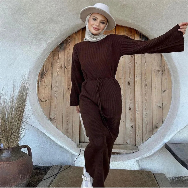 Casual maxi knitted dress - Amitah