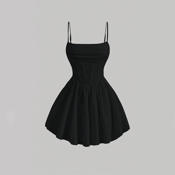 A-Line Ruffled Mini Dress - Antonella