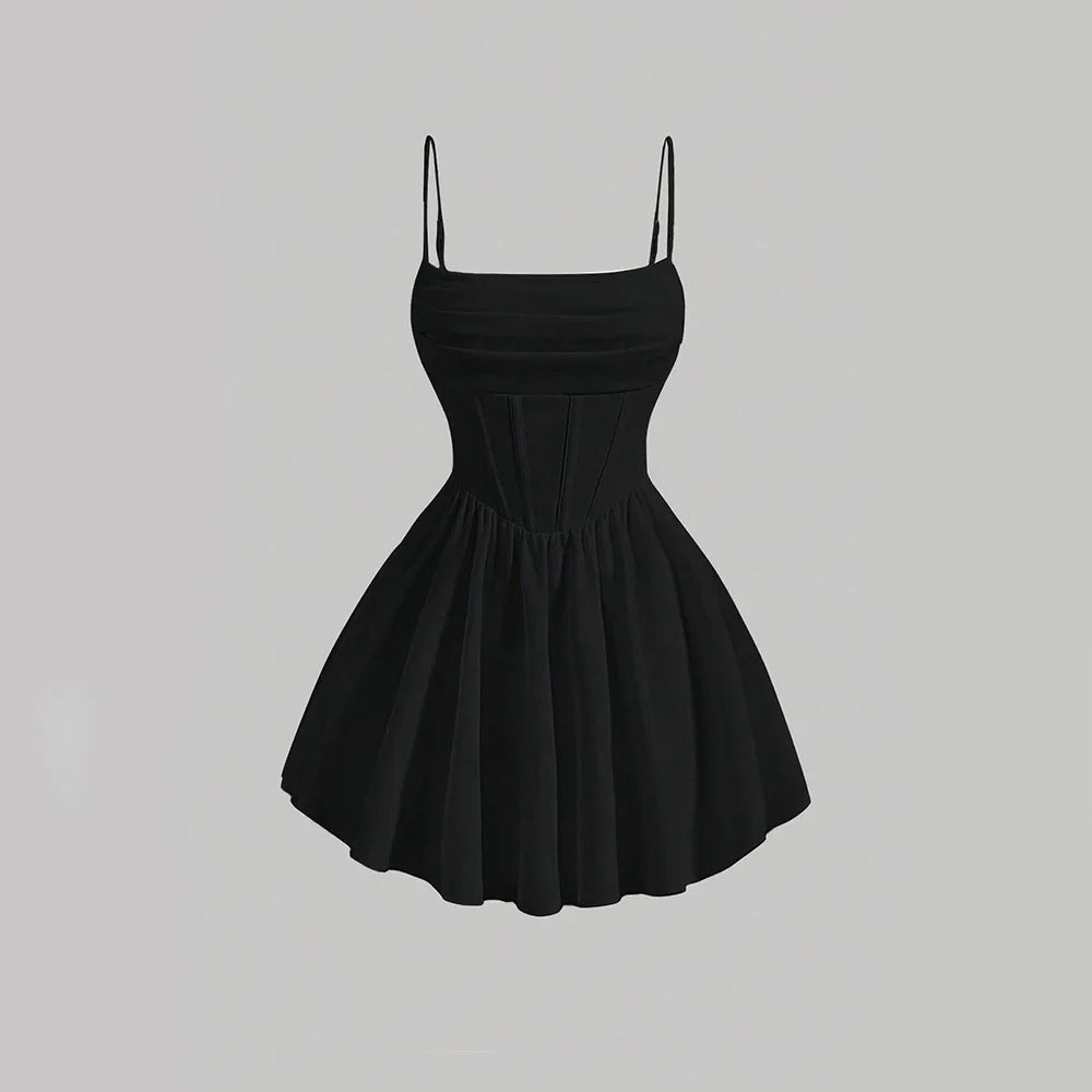 A-Line Ruffled Mini Dress - Antonella