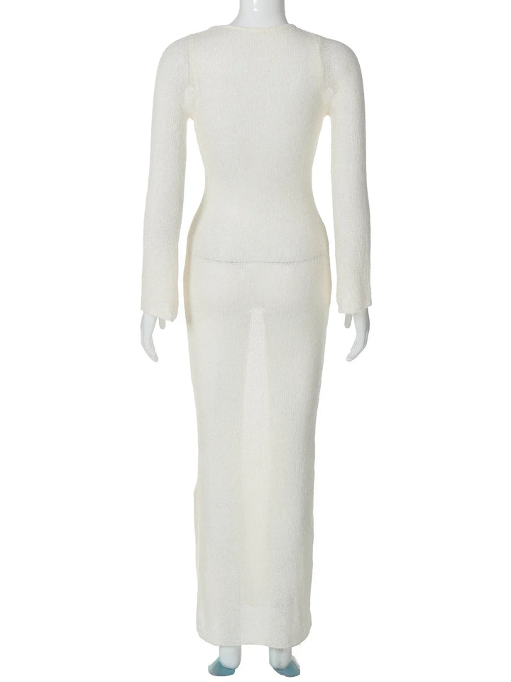 Knitted Maxi Beach Dress - Marina