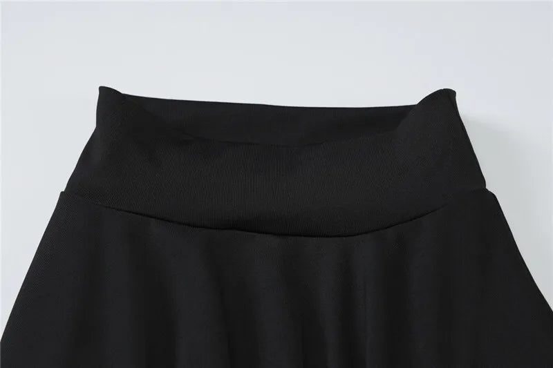 Maxi Dress with Ruching, Turtleneck, and Deep Slit - Sasha