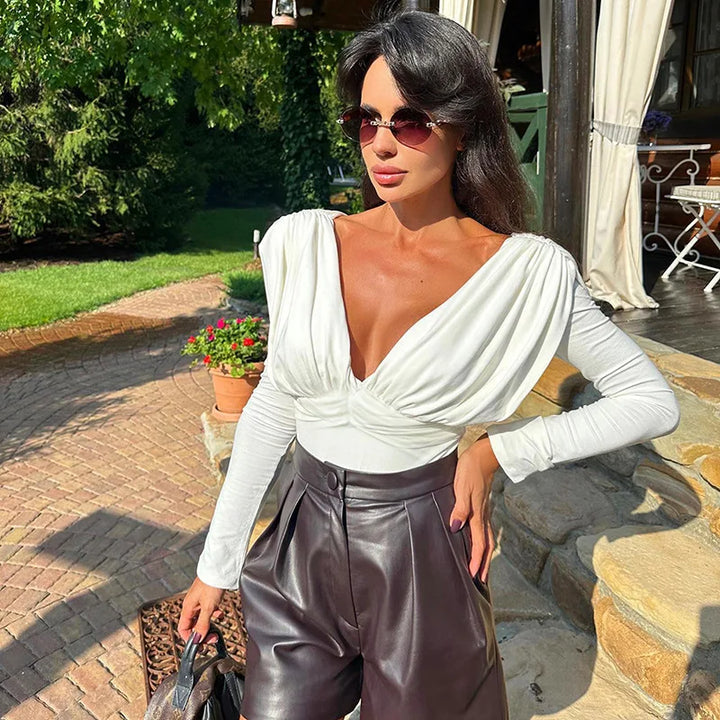 Elegant Bodysuit Top - Ninet