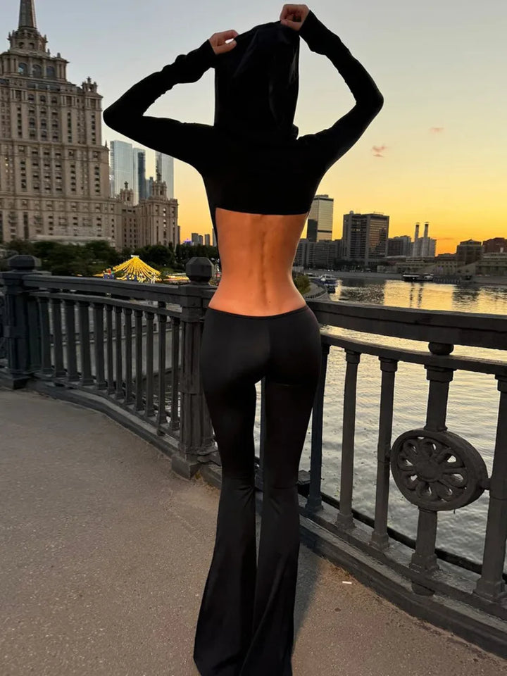 Pedal pushers jumpsuit with hat decoration STREET STYLE - Roxanne