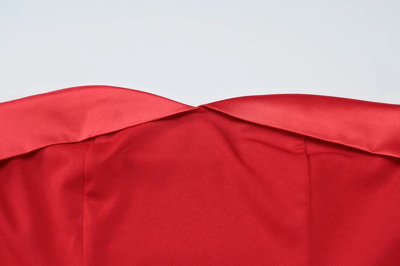 A-Line Mini Dress with Off-Shoulder Satin Straps - Natalia