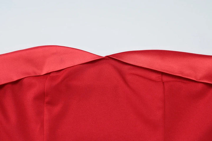 A-Line Mini Dress with Off-Shoulder Satin Straps - Natalia