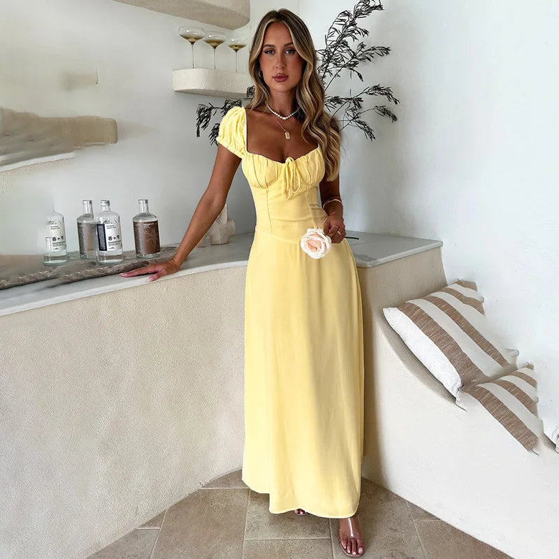 Maxi Dress with Rustic Design - Haile