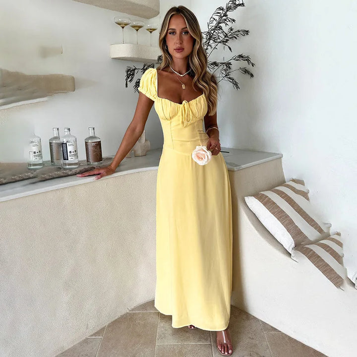 Maxi Dress with Rustic Design - Haile