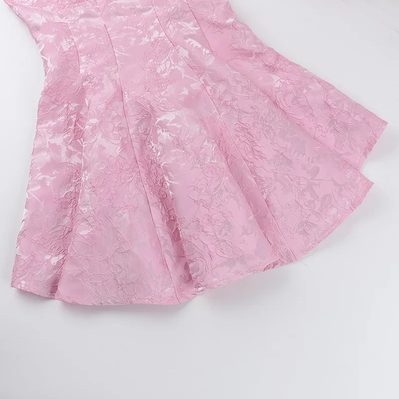 Mini Dress with Floral Embroidery - Dafni