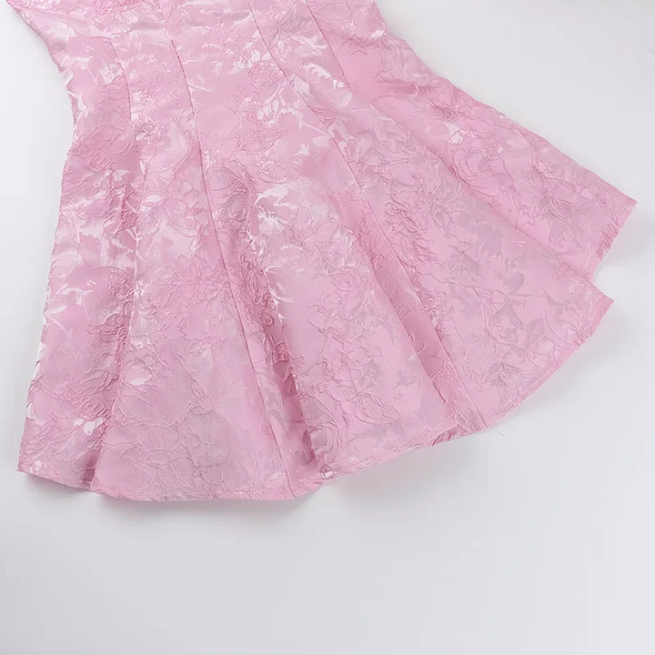 Mini Dress with Floral Embroidery - Dafni