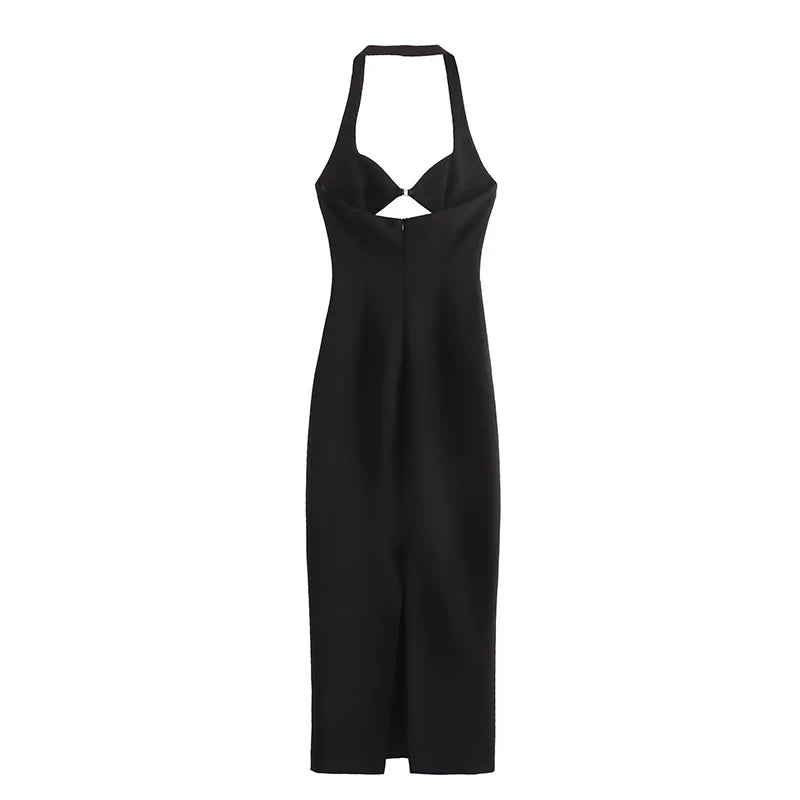 Maxi Dress with Cutouts and Open Back Design - Sabrina