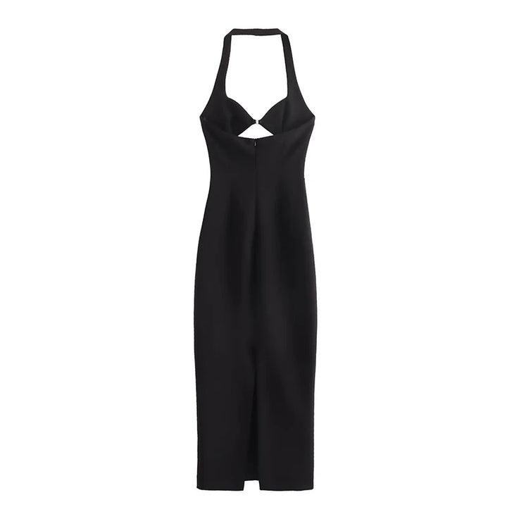 Maxi Dress with Cutouts and Open Back Design - Sabrina