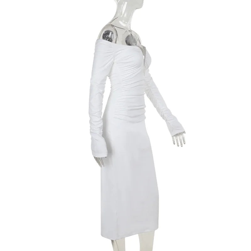 Maxi off-shoulder dress - Lila