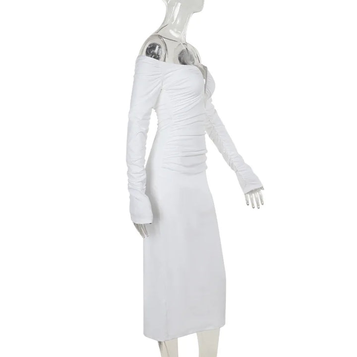 Maxi off-shoulder dress - Lila