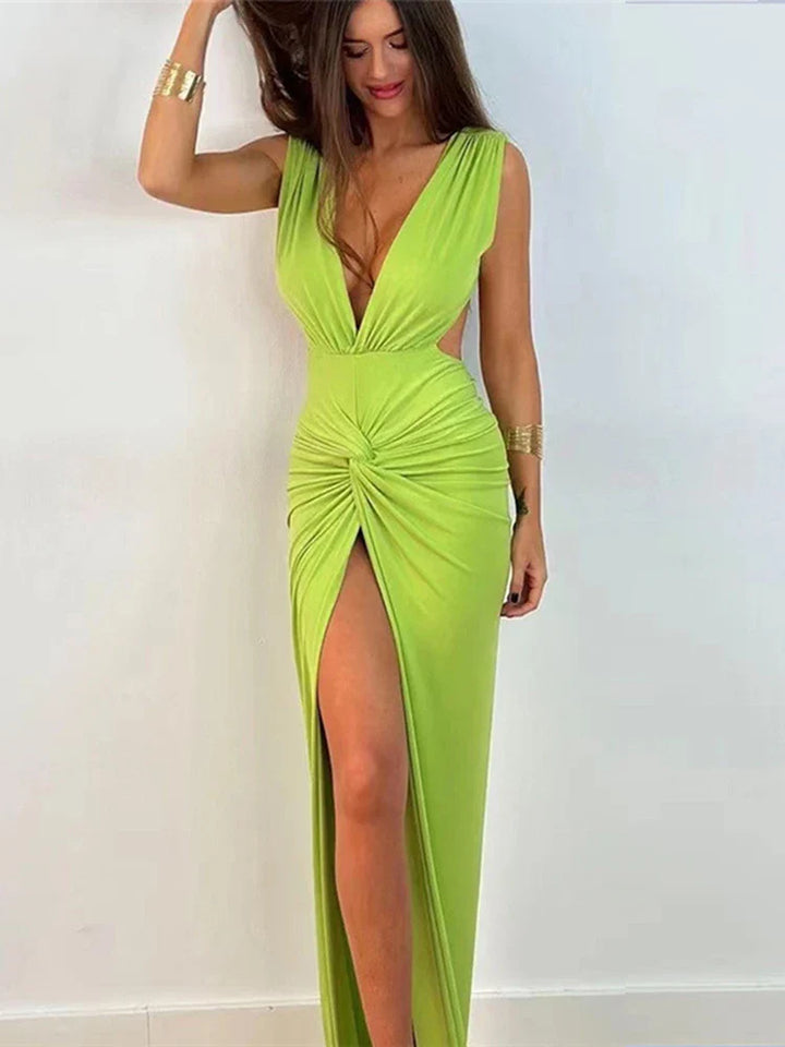 Cross-Front Maxi Dress - Tamara