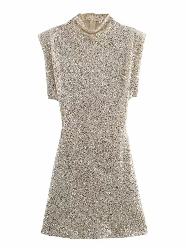 Mini Dress with Sparkling Sequins - Kaylee