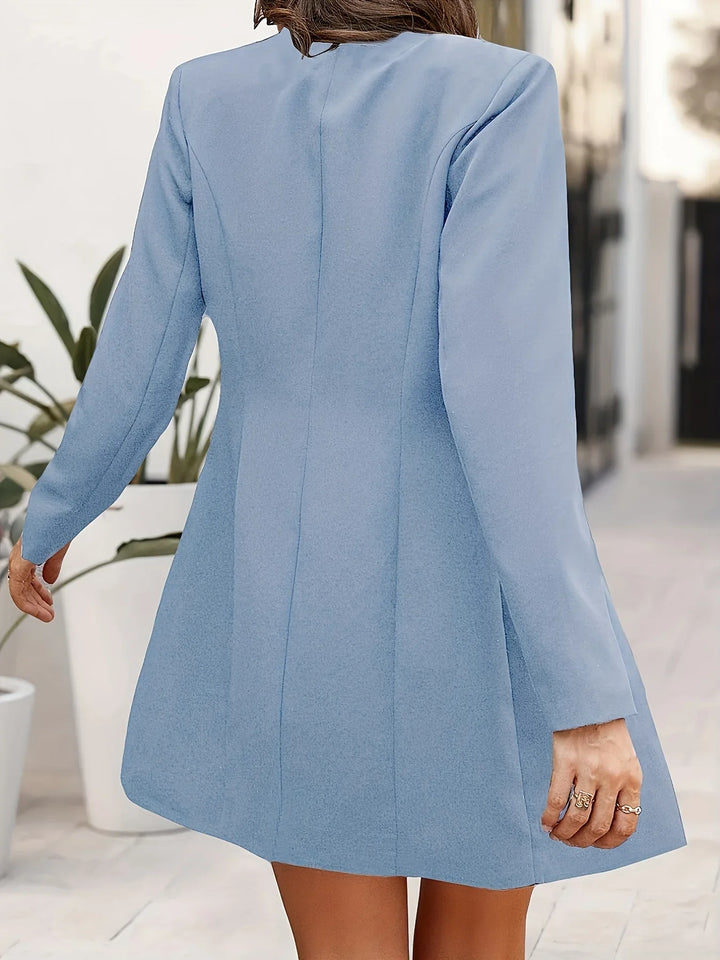 Blazer Dress/Coat with Button Detail - Francesca