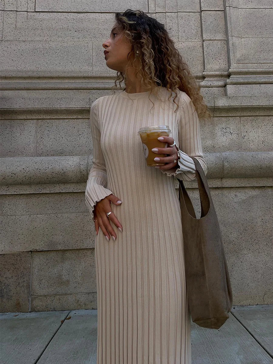 Maxi Dress in Winter Fabric - Lamara