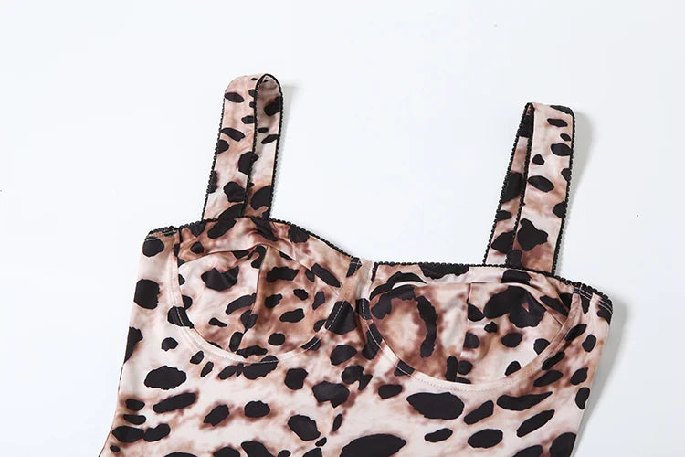 Shaping Leopard Print Jumpsuit - Cameron