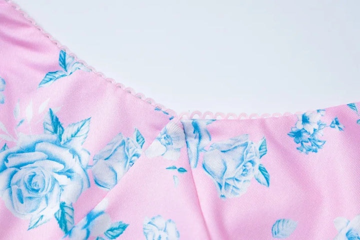 Fitted Floral Maxi Dress - Galina