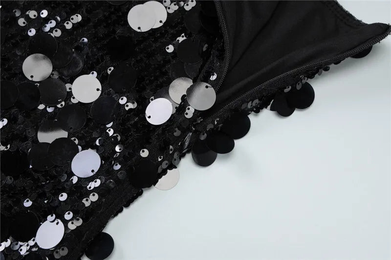 Strapless Sequin Mini Dress - Allison