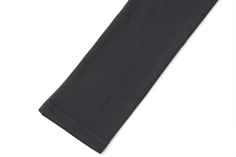 Tight Long Sleeve Shirt with Neck Tie - Penelope