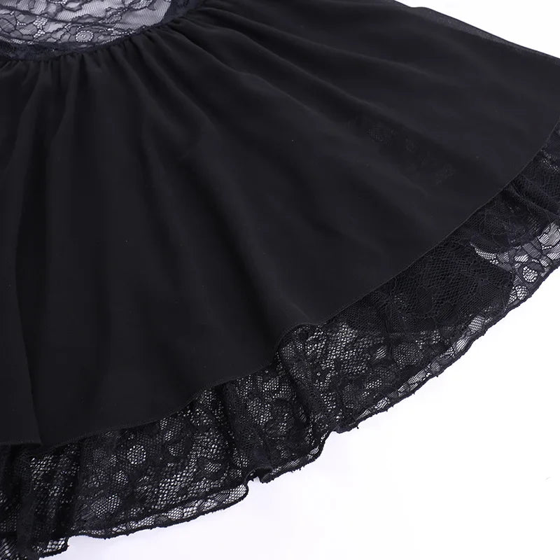 Mini lace ruffle dress - Sanya